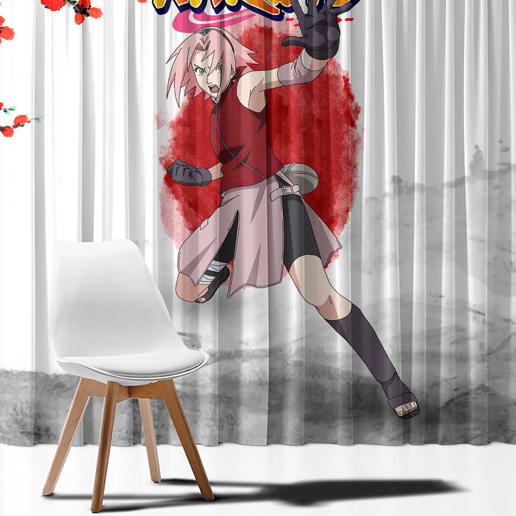 Sakura Haruno - Dragon Ball Window Curtain Anime Style