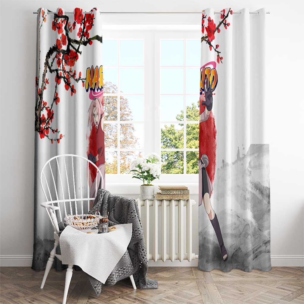 Sakura Haruno - Dragon Ball Window Curtain Anime Style
