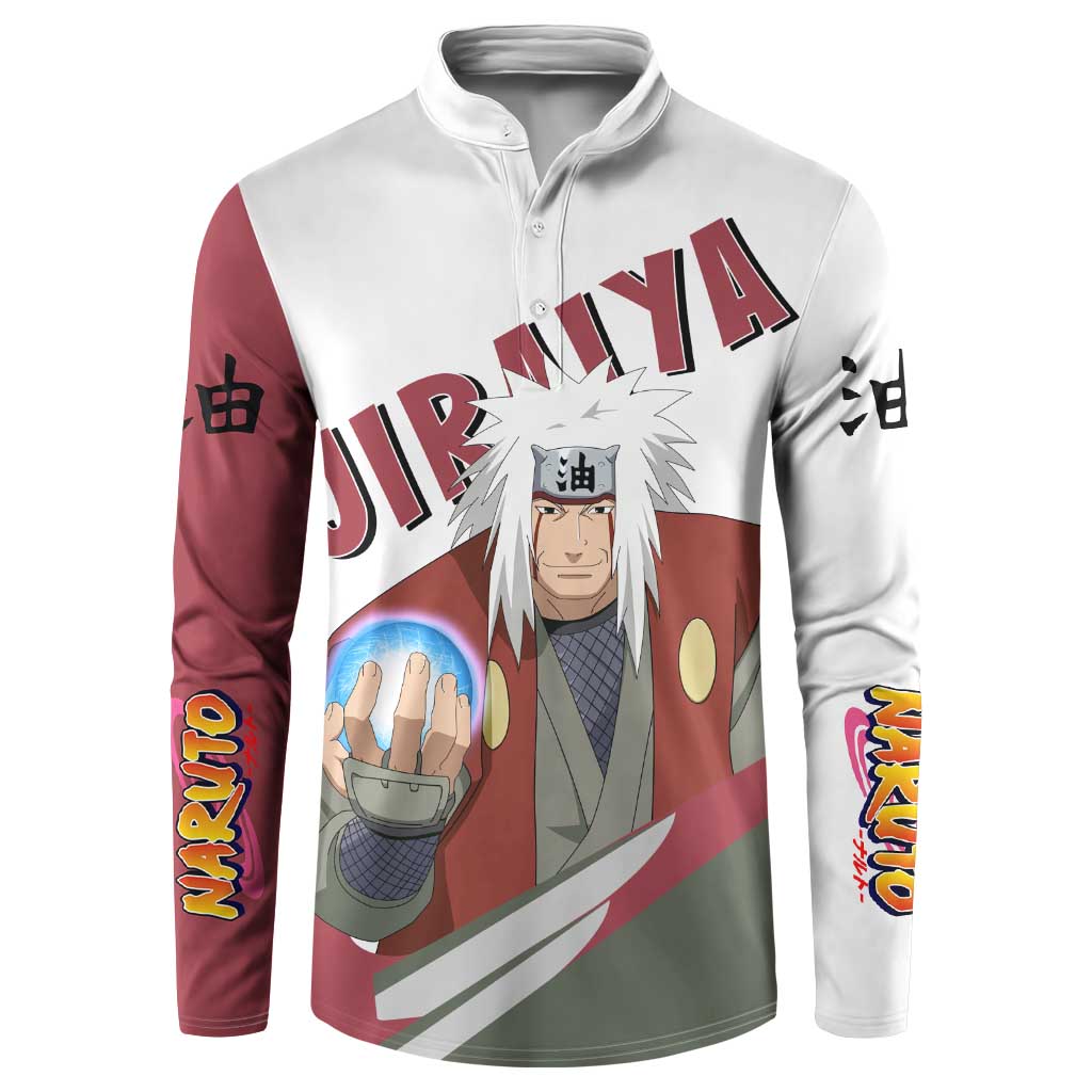Jiraiya - Naruto Button Sweatshirt Anime Style