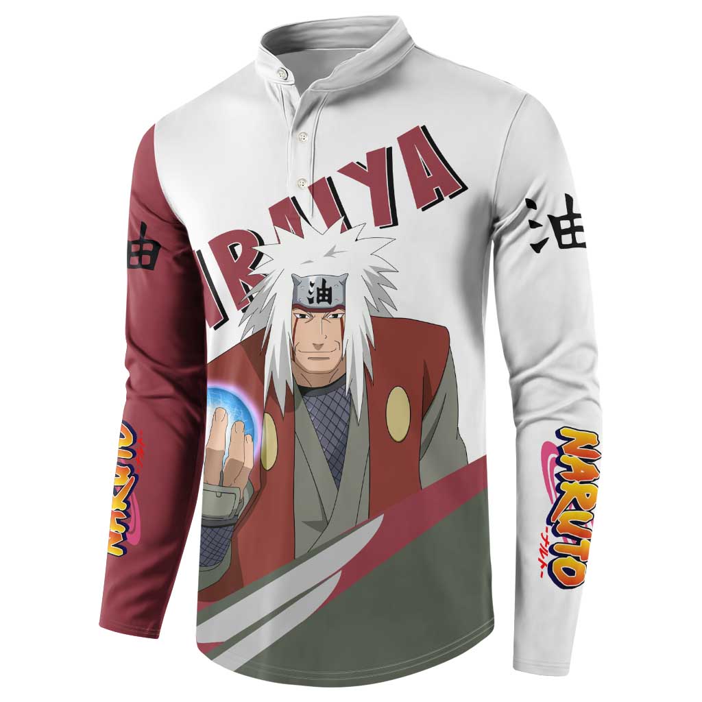 Jiraiya - Naruto Button Sweatshirt Anime Style
