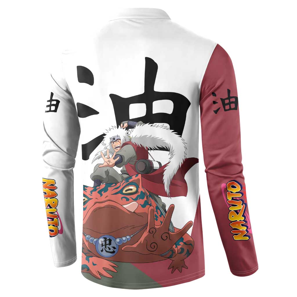 Jiraiya - Naruto Button Sweatshirt Anime Style
