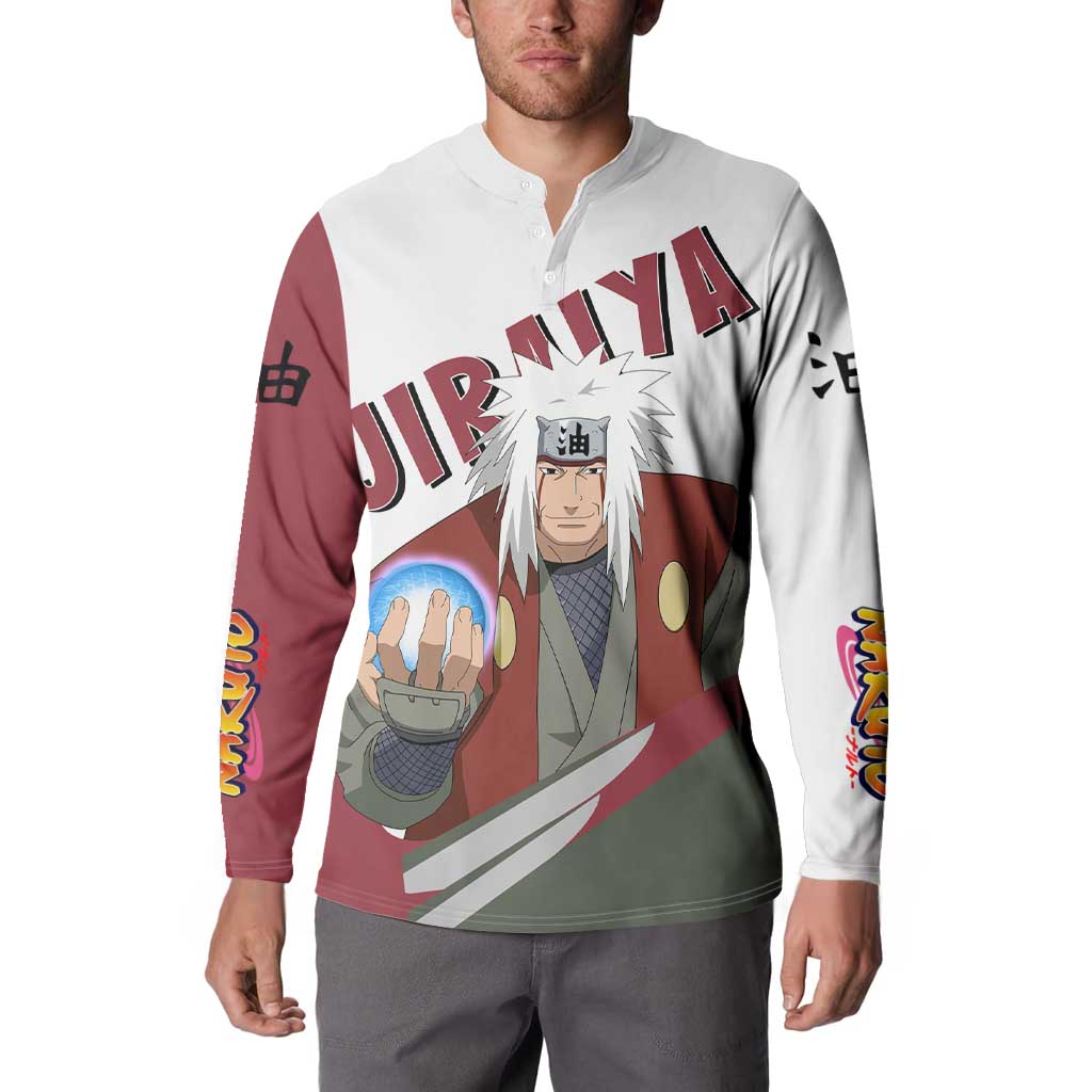 Jiraiya - Naruto Button Sweatshirt Anime Style