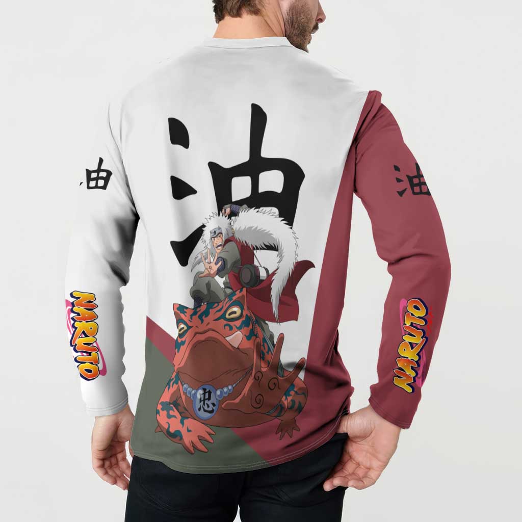 Jiraiya - Naruto Button Sweatshirt Anime Style