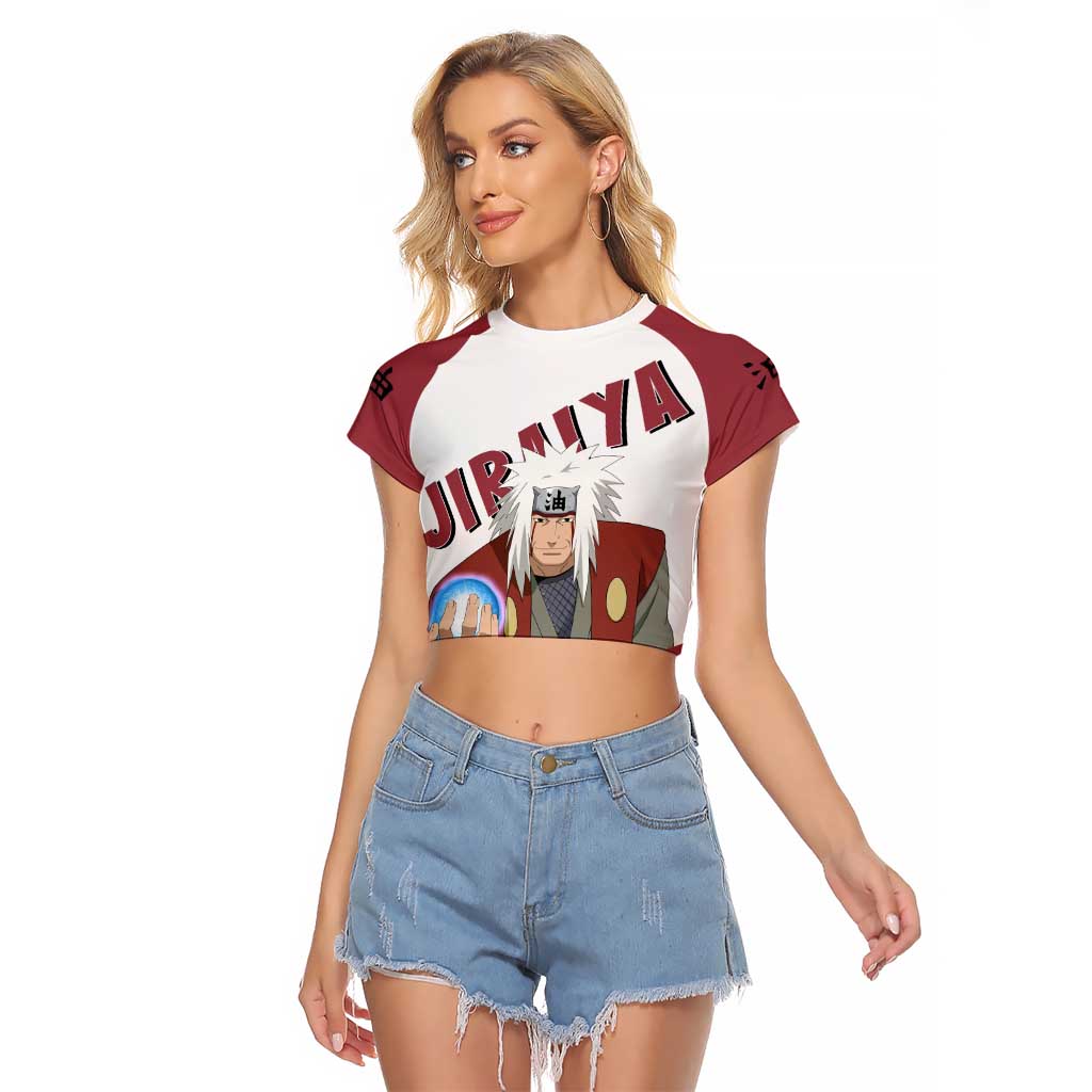 Jiraiya - Naruto Raglan Cropped T Shirt Anime Style