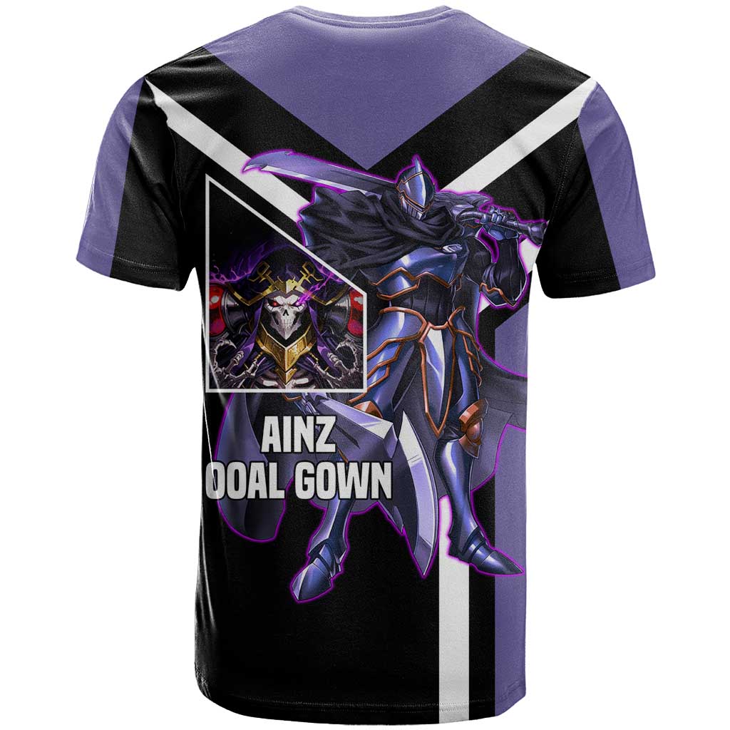 Ainz Ooal Gown Overlord T Shirt with Skeletal Mage Pose and Dark Fantasy Design - The Mazicc