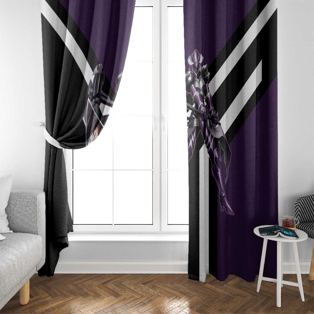 Albedo Overlord Window Curtain with Elegant Demon Wings and Dark Fantasy Design - The Mazicc