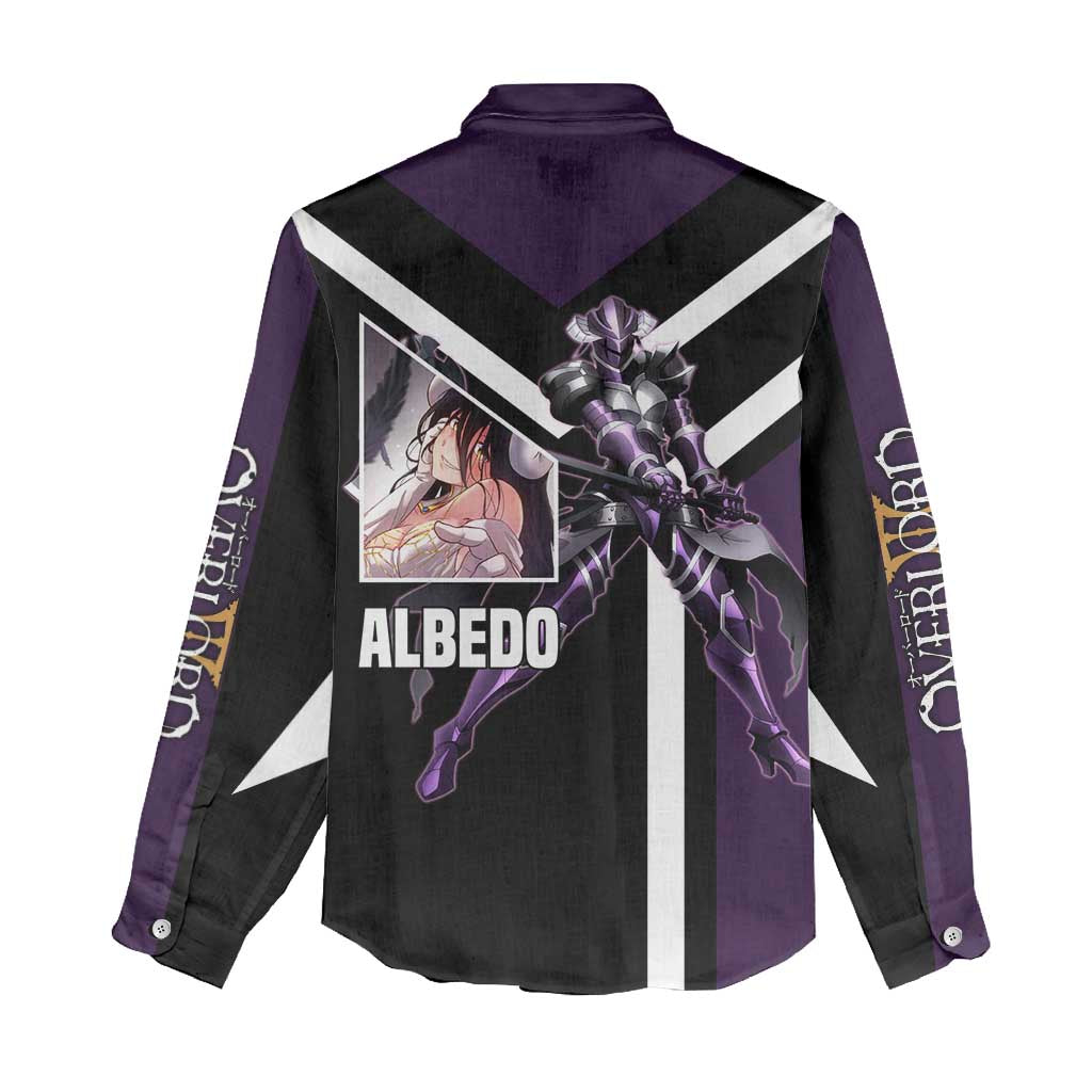 Albedo Overlord Women Casual Shirt with Elegant Demon Wings and Dark Fantasy Design - The Mazicc