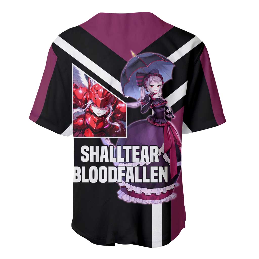 Shalltear Bloodfallen Overlord Baseball Jersey with Vampire Pose and Dark Gothic Design - The Mazicc
