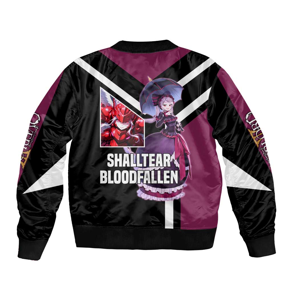 Shalltear Bloodfallen Overlord Bomber Jacket with Vampire Pose and Dark Gothic Design - The Mazicc
