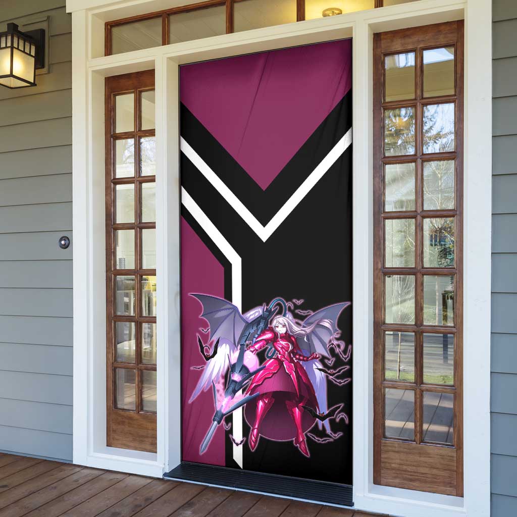 Shalltear Bloodfallen Overlord Door Cover with Vampire Pose and Dark Gothic Design - The Mazicc