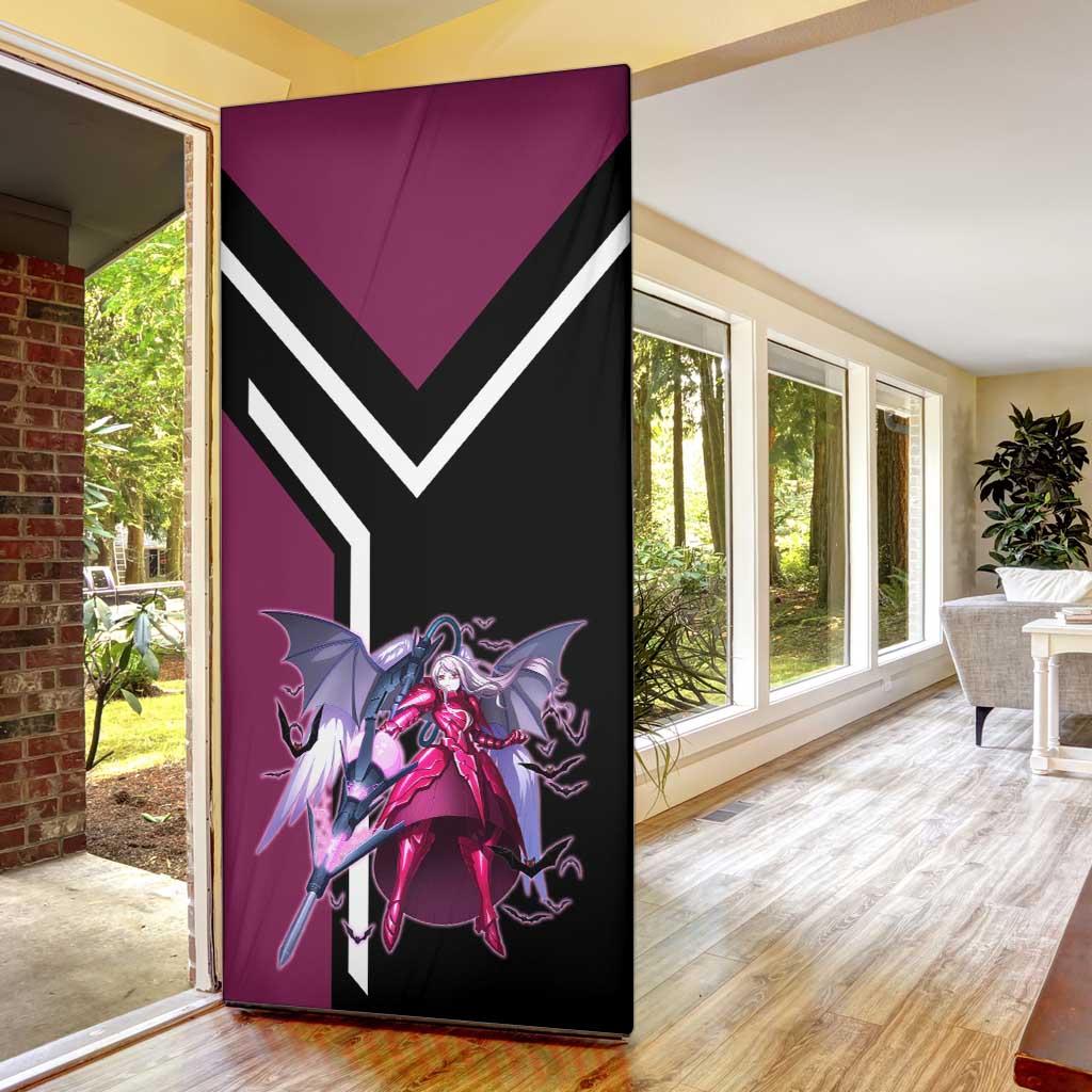 Shalltear Bloodfallen Overlord Door Cover with Vampire Pose and Dark Gothic Design - The Mazicc