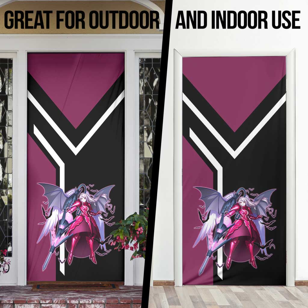 Shalltear Bloodfallen Overlord Door Cover with Vampire Pose and Dark Gothic Design - The Mazicc
