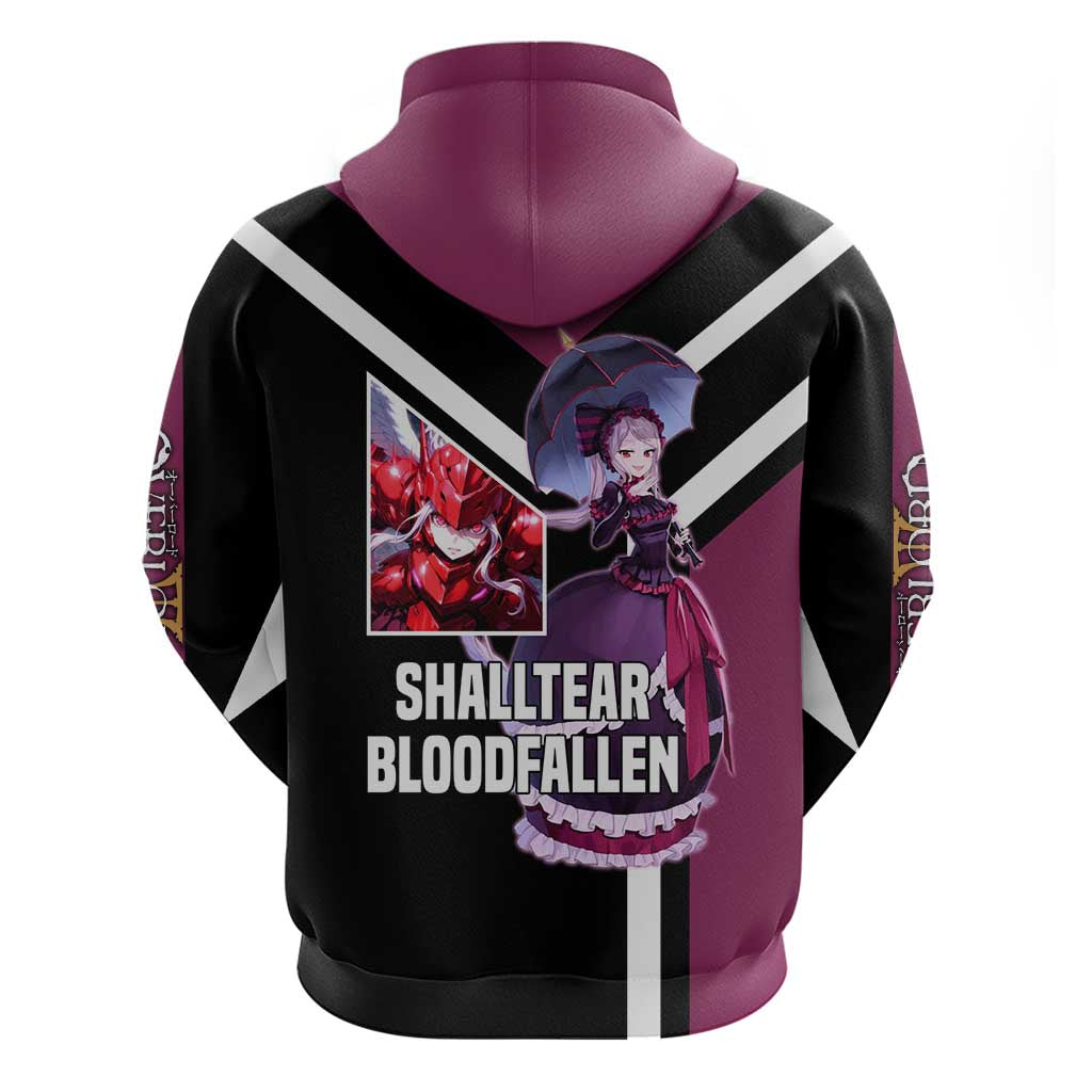 Shalltear Bloodfallen Overlord Hoodie with Vampire Pose and Dark Gothic Design - The Mazicc