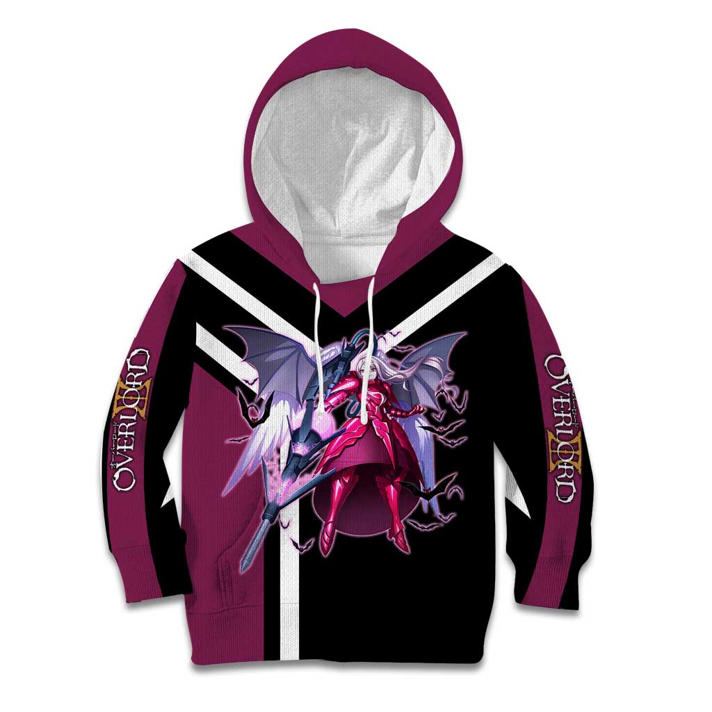 Shalltear Bloodfallen Overlord Kid Hoodie with Vampire Pose and Dark Gothic Design - The Mazicc
