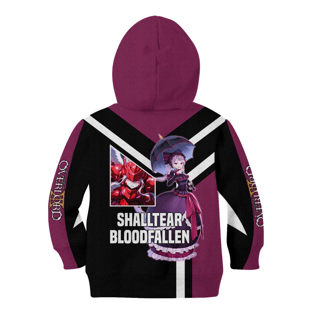 Shalltear Bloodfallen Overlord Kid Hoodie with Vampire Pose and Dark Gothic Design - The Mazicc