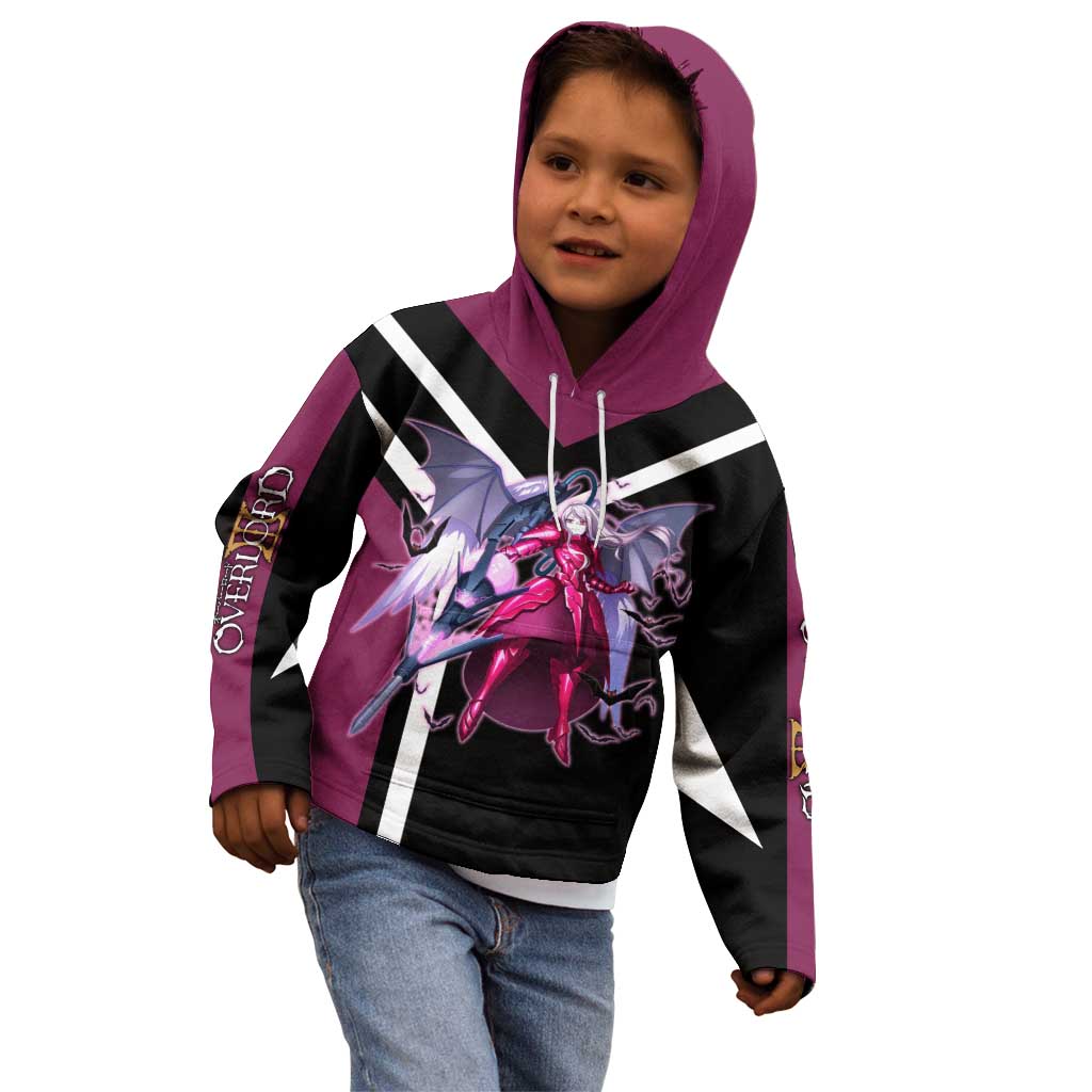 Shalltear Bloodfallen Overlord Kid Hoodie with Vampire Pose and Dark Gothic Design - The Mazicc