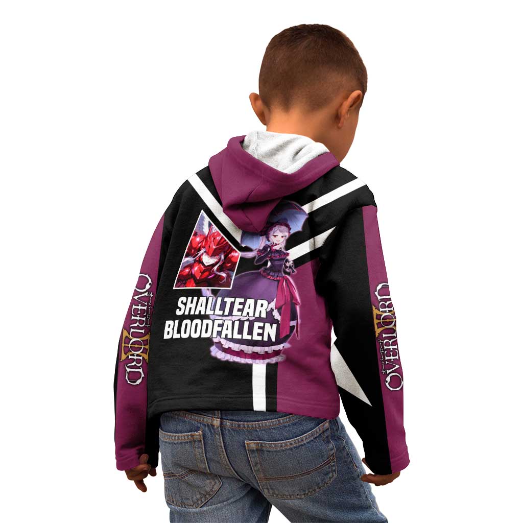 Shalltear Bloodfallen Overlord Kid Hoodie with Vampire Pose and Dark Gothic Design - The Mazicc