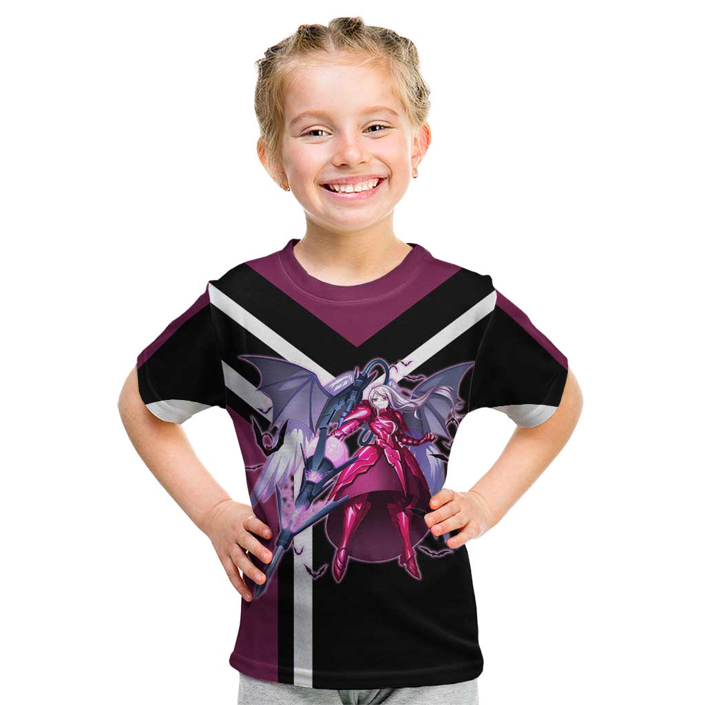 Shalltear Bloodfallen Overlord Kid T Shirt with Vampire Pose and Dark Gothic Design - The Mazicc