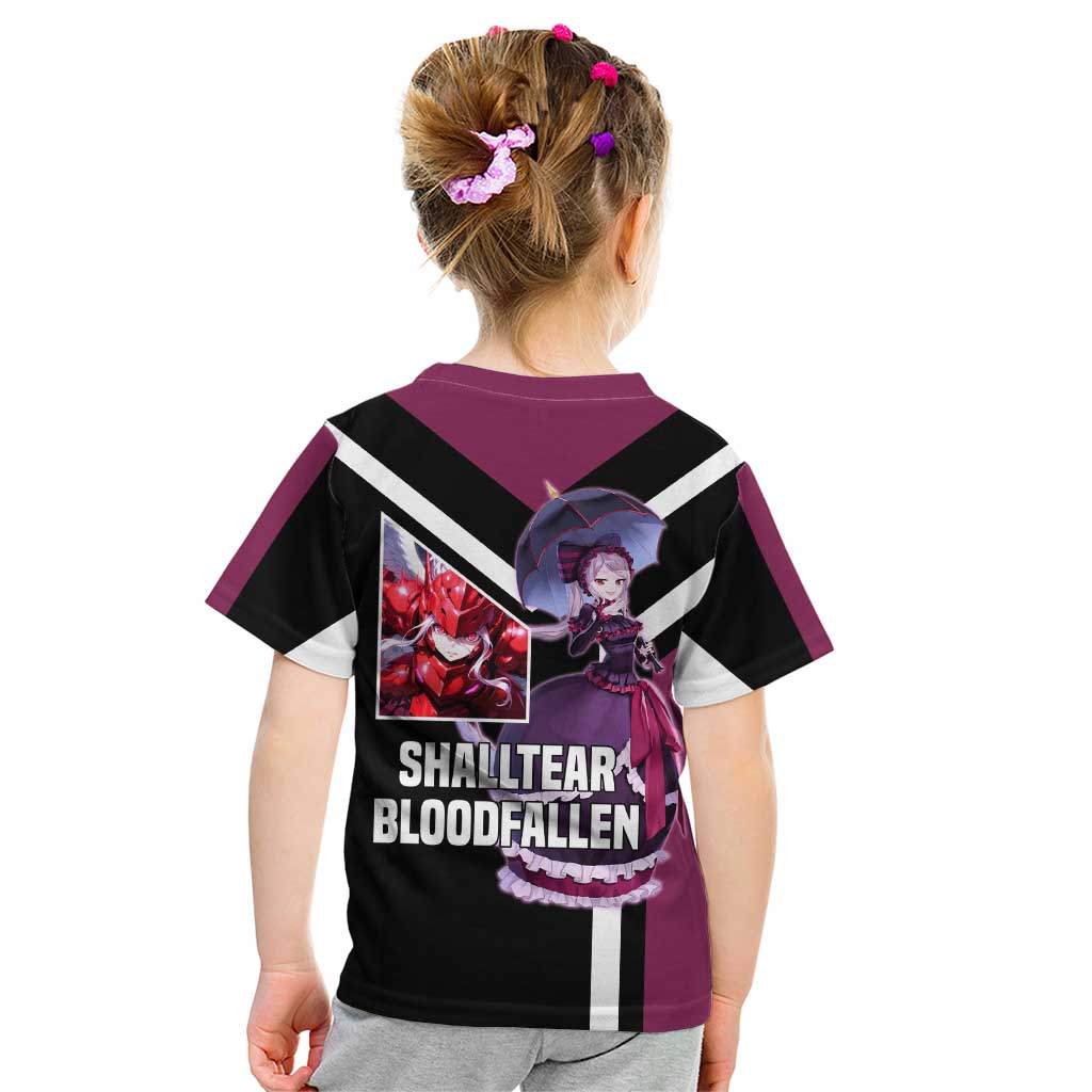 Shalltear Bloodfallen Overlord Kid T Shirt with Vampire Pose and Dark Gothic Design - The Mazicc