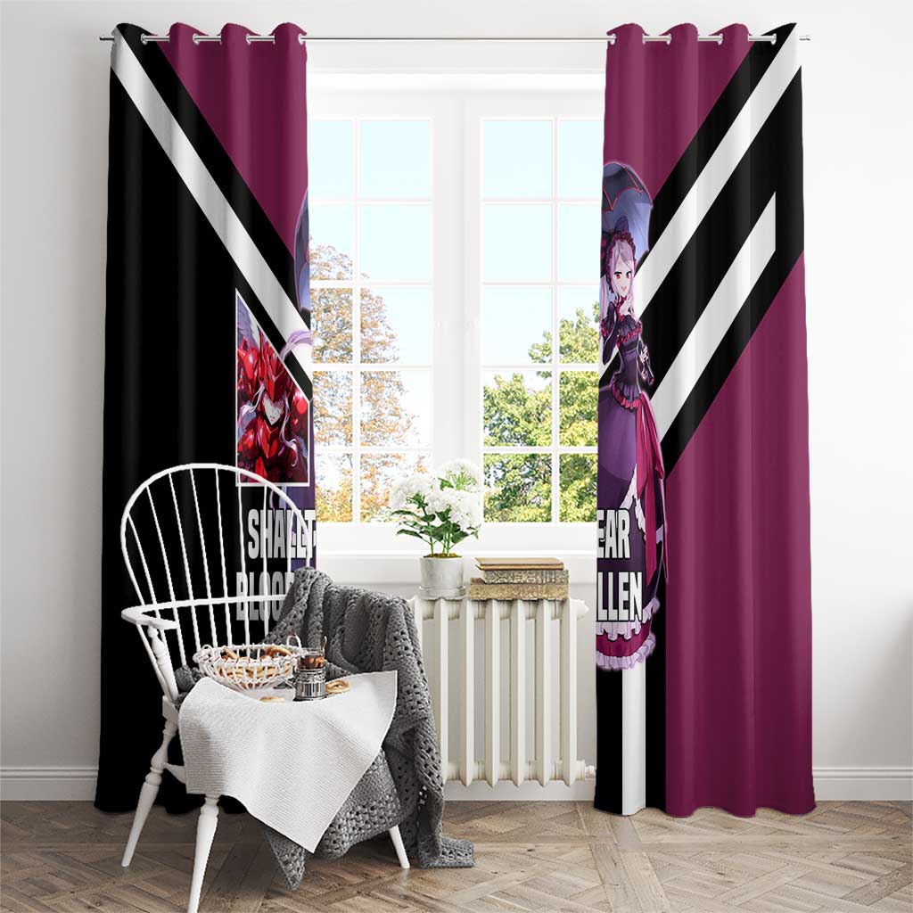 Shalltear Bloodfallen Overlord Window Curtain with Vampire Pose and Dark Gothic Design - The Mazicc