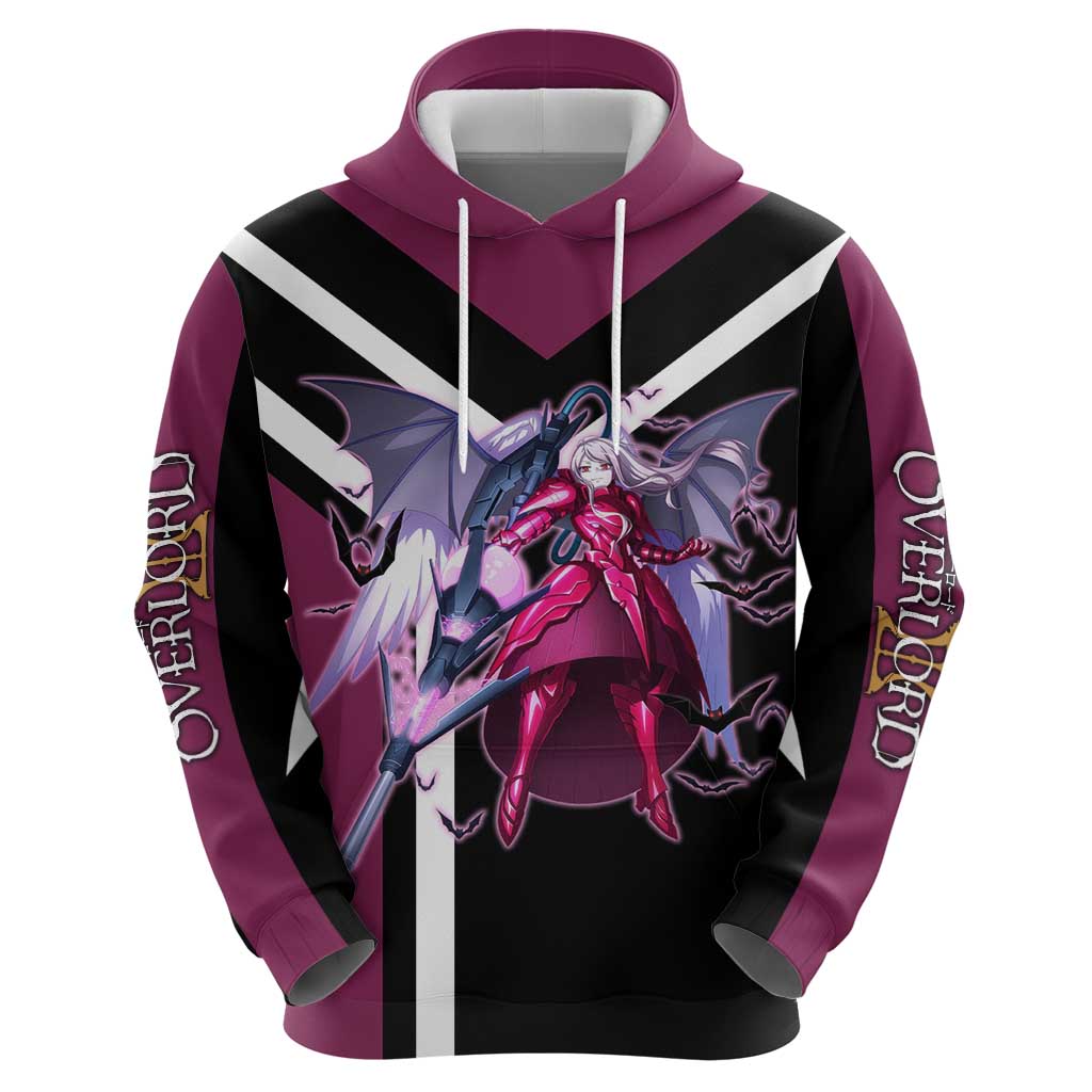 Shalltear Bloodfallen Overlord Zip Hoodie with Vampire Pose and Dark Gothic Design - The Mazicc
