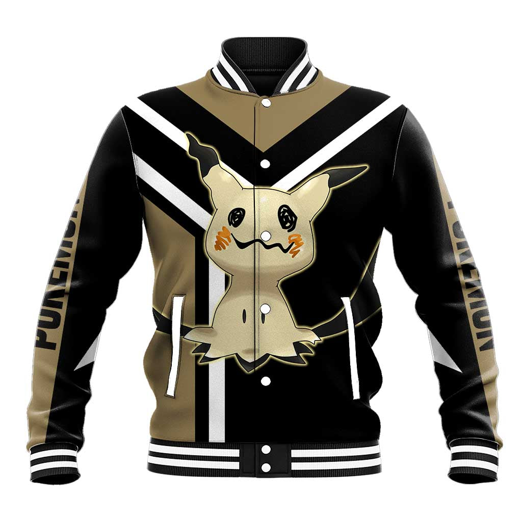 Mimikyu Baseball Jacket with Ghost and Fairy Type and Cute Spooky Design - The Mazicc