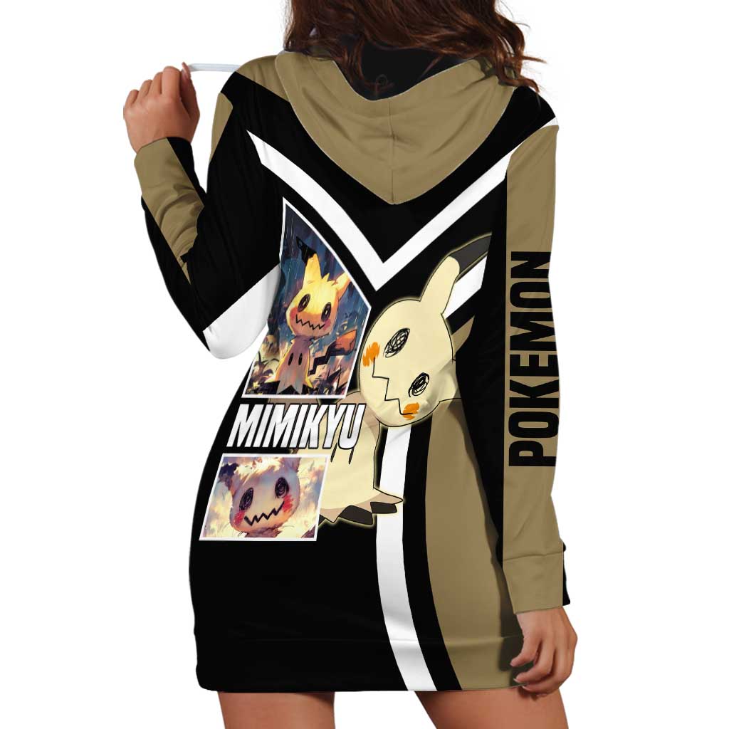 Mimikyu Hoodie Dress with Ghost and Fairy Type and Cute Spooky Design - The Mazicc