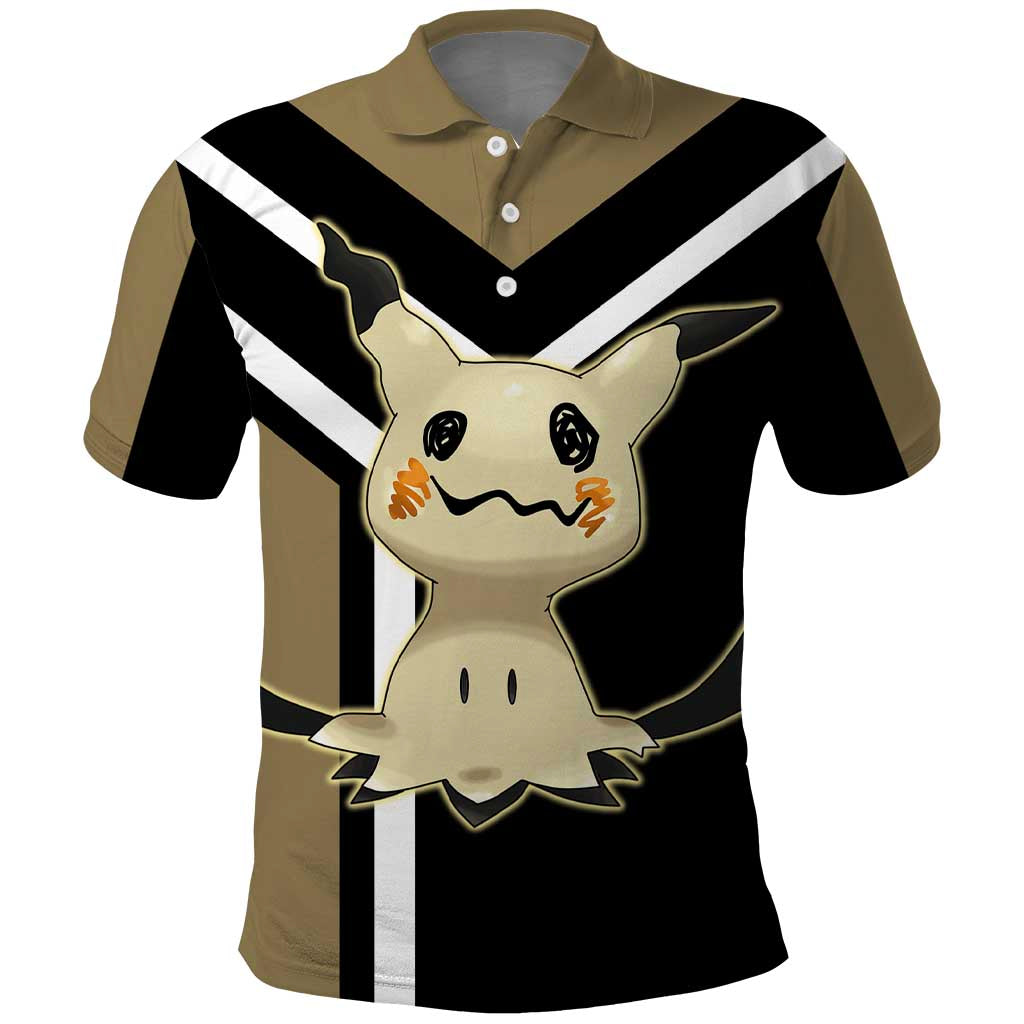 Mimikyu Polo Shirt with Ghost and Fairy Type and Cute Spooky Design - The Mazicc