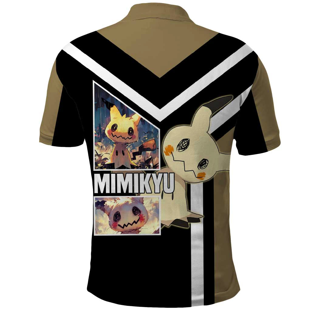 Mimikyu Polo Shirt with Ghost and Fairy Type and Cute Spooky Design - The Mazicc