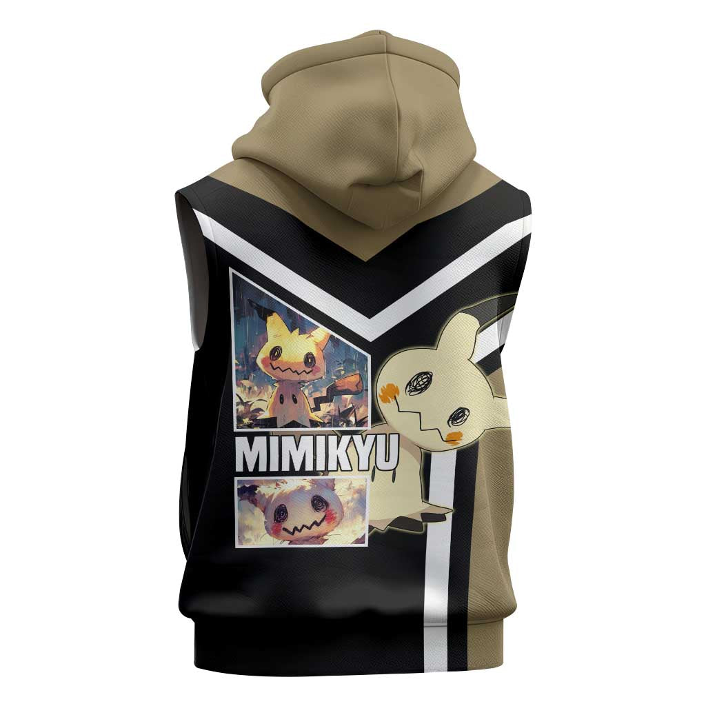 Mimikyu Sleeveless Hoodie with Ghost and Fairy Type and Cute Spooky Design - The Mazicc