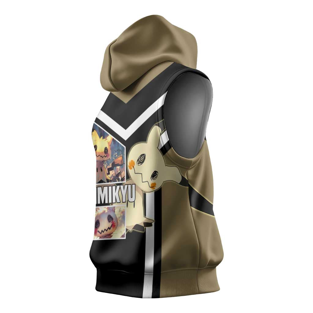 Mimikyu Sleeveless Hoodie with Ghost and Fairy Type and Cute Spooky Design - The Mazicc