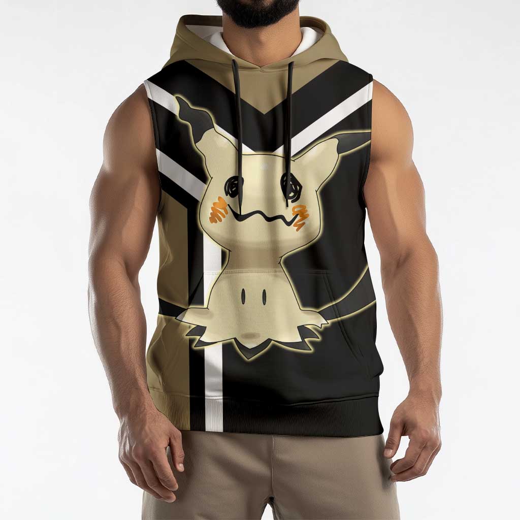 Mimikyu Sleeveless Hoodie with Ghost and Fairy Type and Cute Spooky Design - The Mazicc