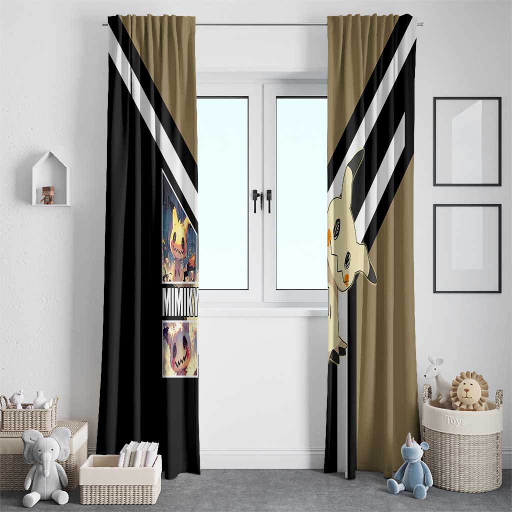 Mimikyu Window Curtain with Ghost and Fairy Type and Cute Spooky Design - The Mazicc