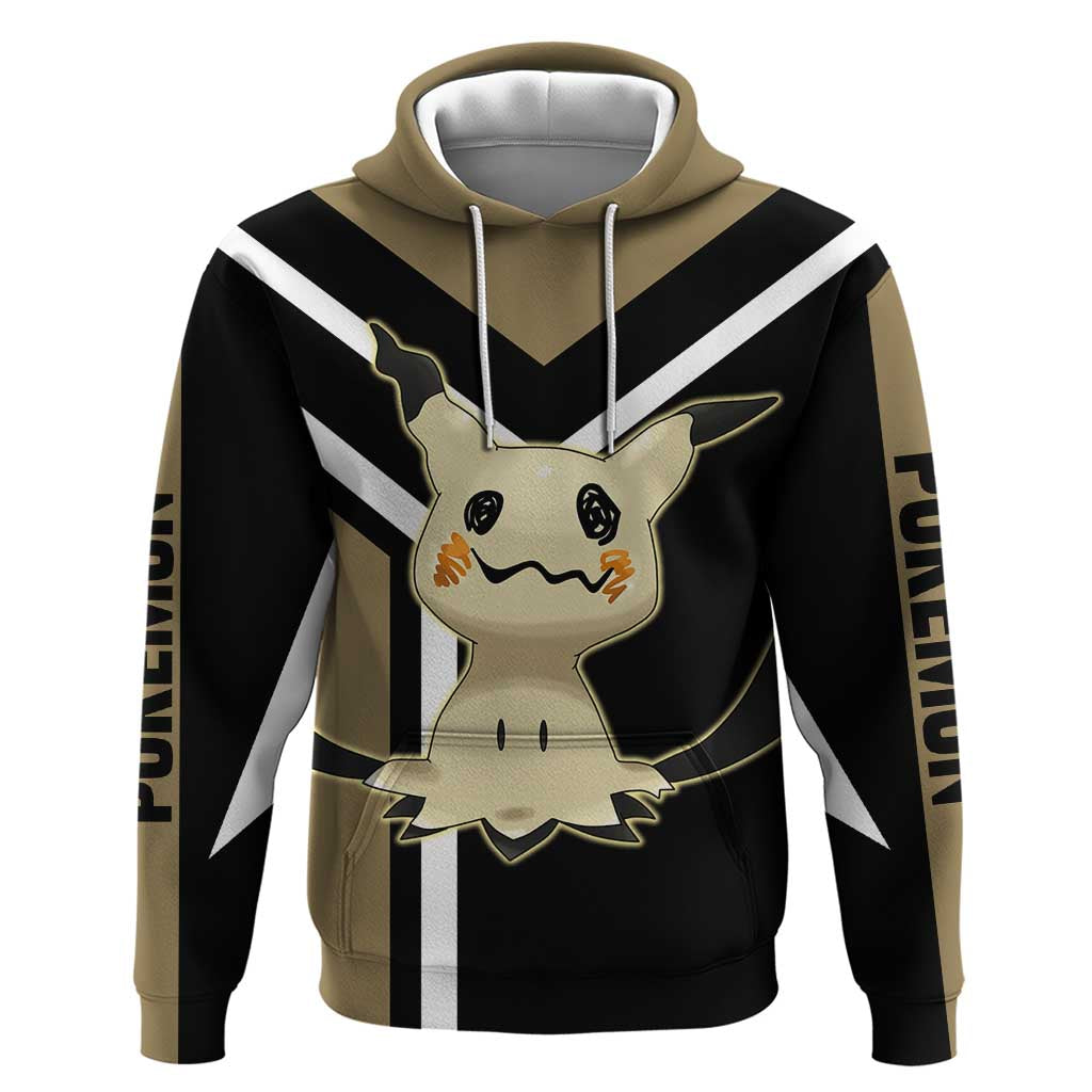 Mimikyu Zip Hoodie with Ghost and Fairy Type and Cute Spooky Design - The Mazicc