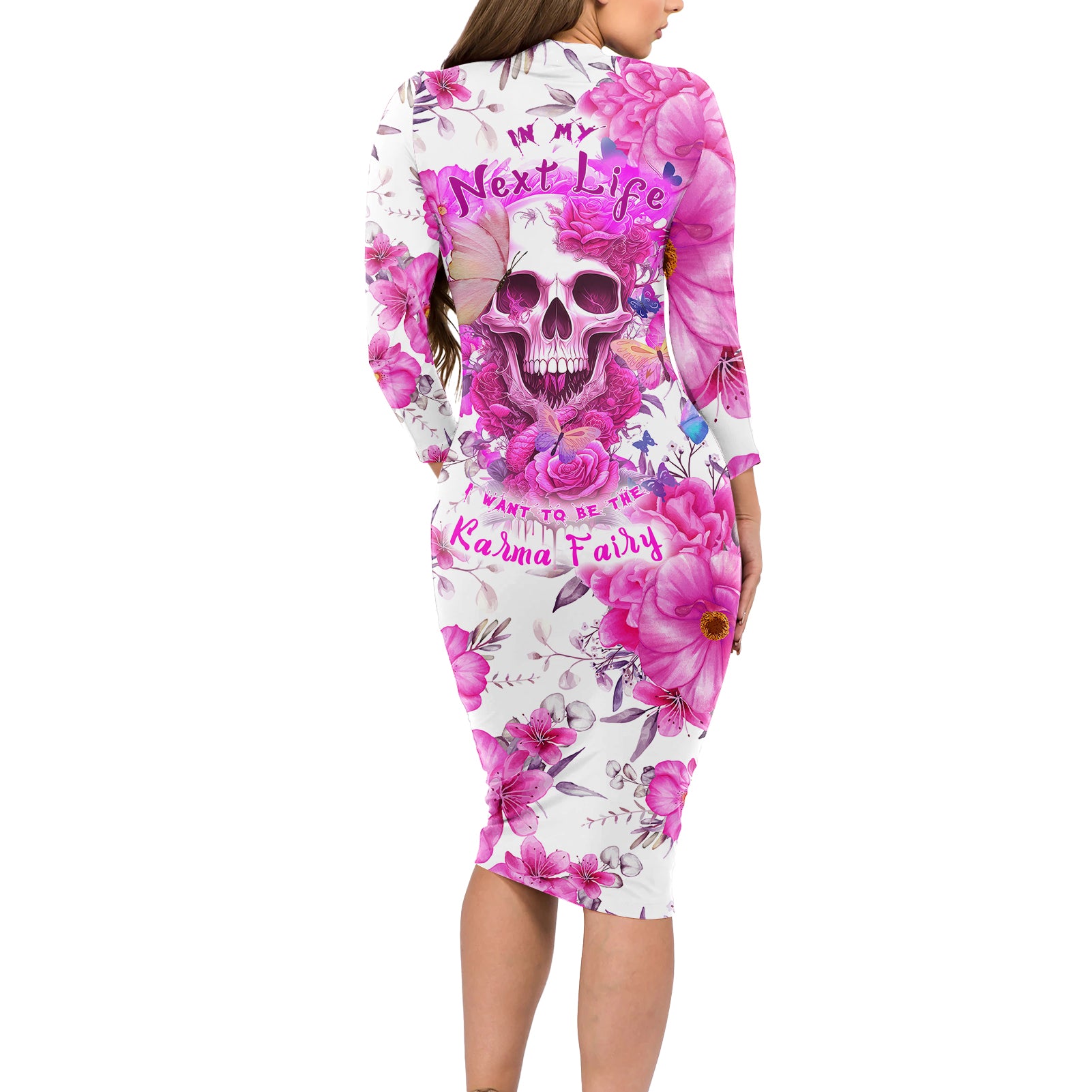 in-my-next-life-i-want-to-be-the-karma-fairy-long-sleeve-bodycon-dress