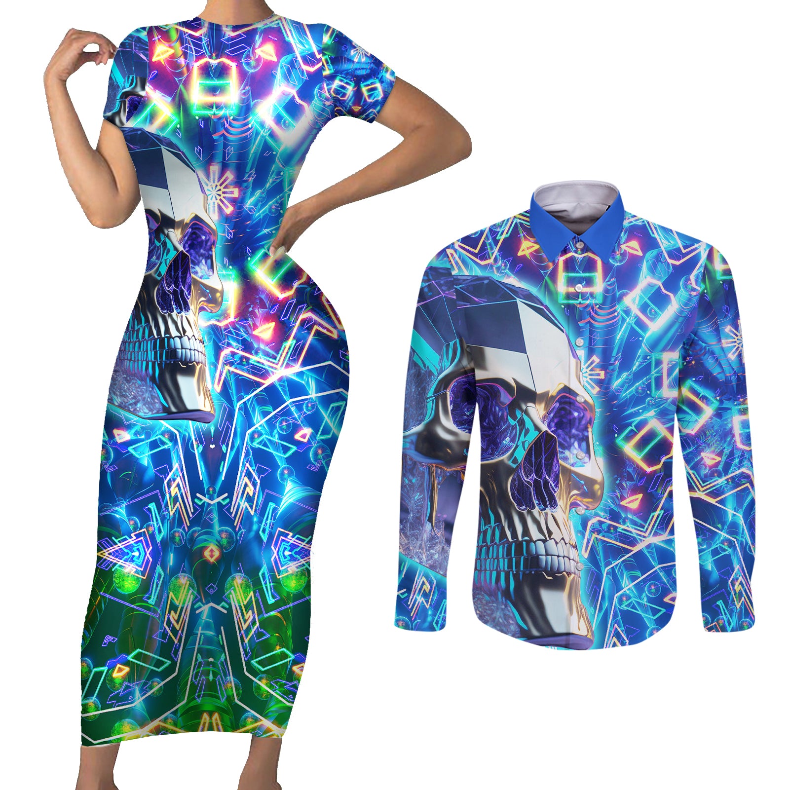 be-careful-who-you-f-over-some-of-us-f-back-couples-matching-short-sleeve-bodycon-dress-and-long-sleeve-button-shirts
