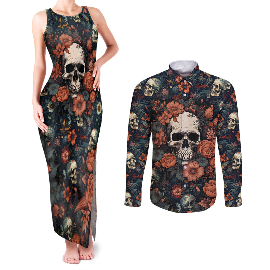 i-talk-i-smile-i-laugh-too-but-be-care-ful-when-im-silent-couples-matching-tank-maxi-dress-and-long-sleeve-button-shirts