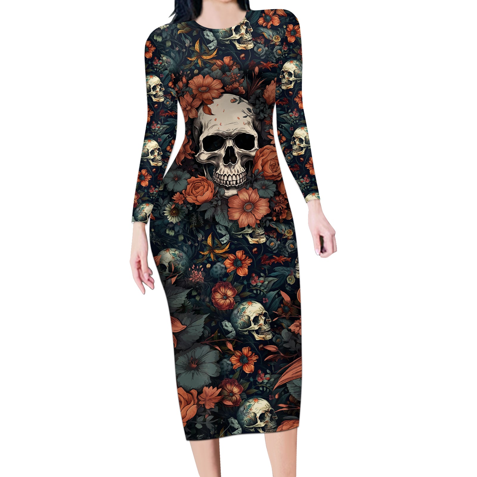 i-talk-i-smile-i-laugh-too-but-be-care-ful-when-im-silent-long-sleeve-bodycon-dress