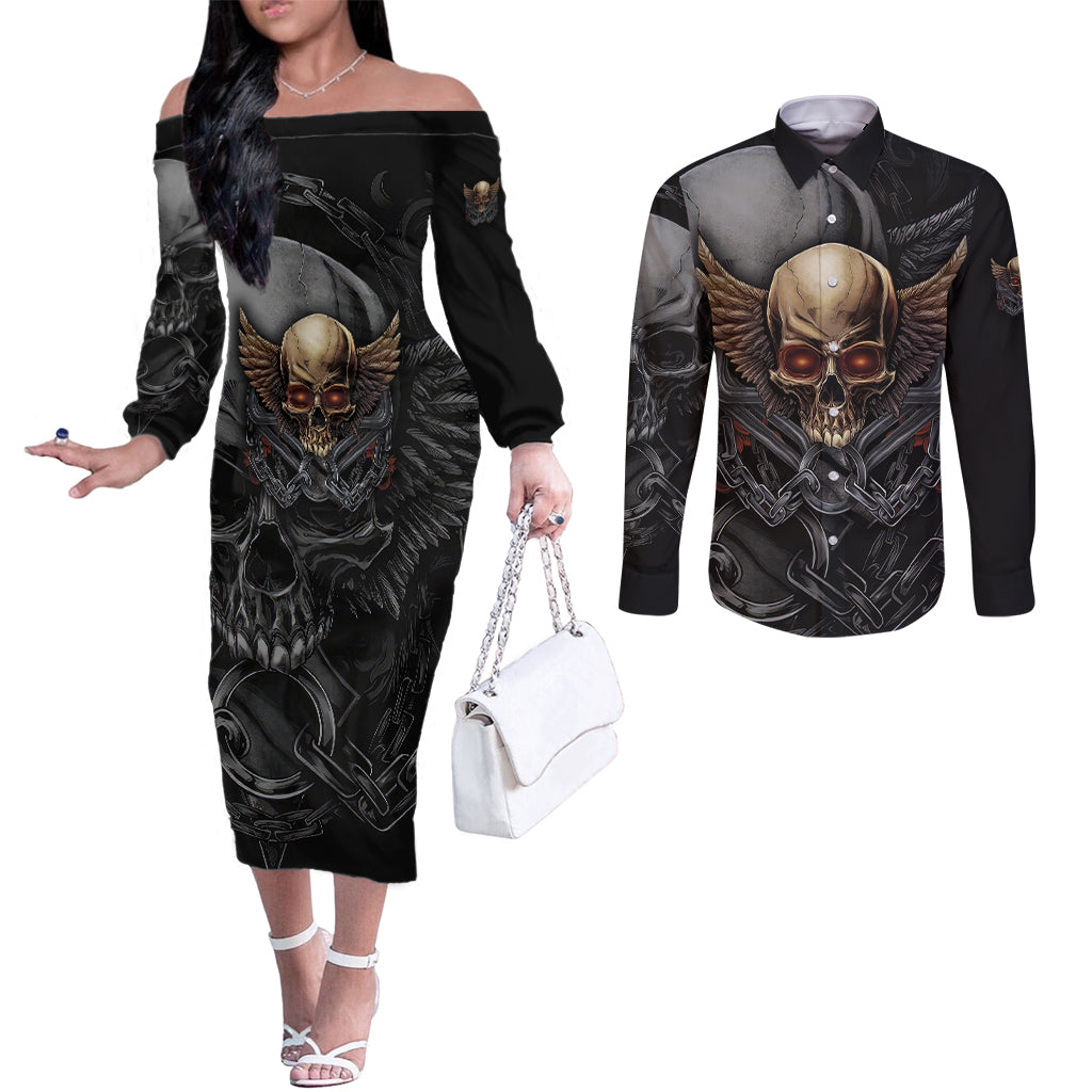 people-give-me-the-creep-couples-matching-off-the-shoulder-long-sleeve-dress-and-long-sleeve-button-shirts