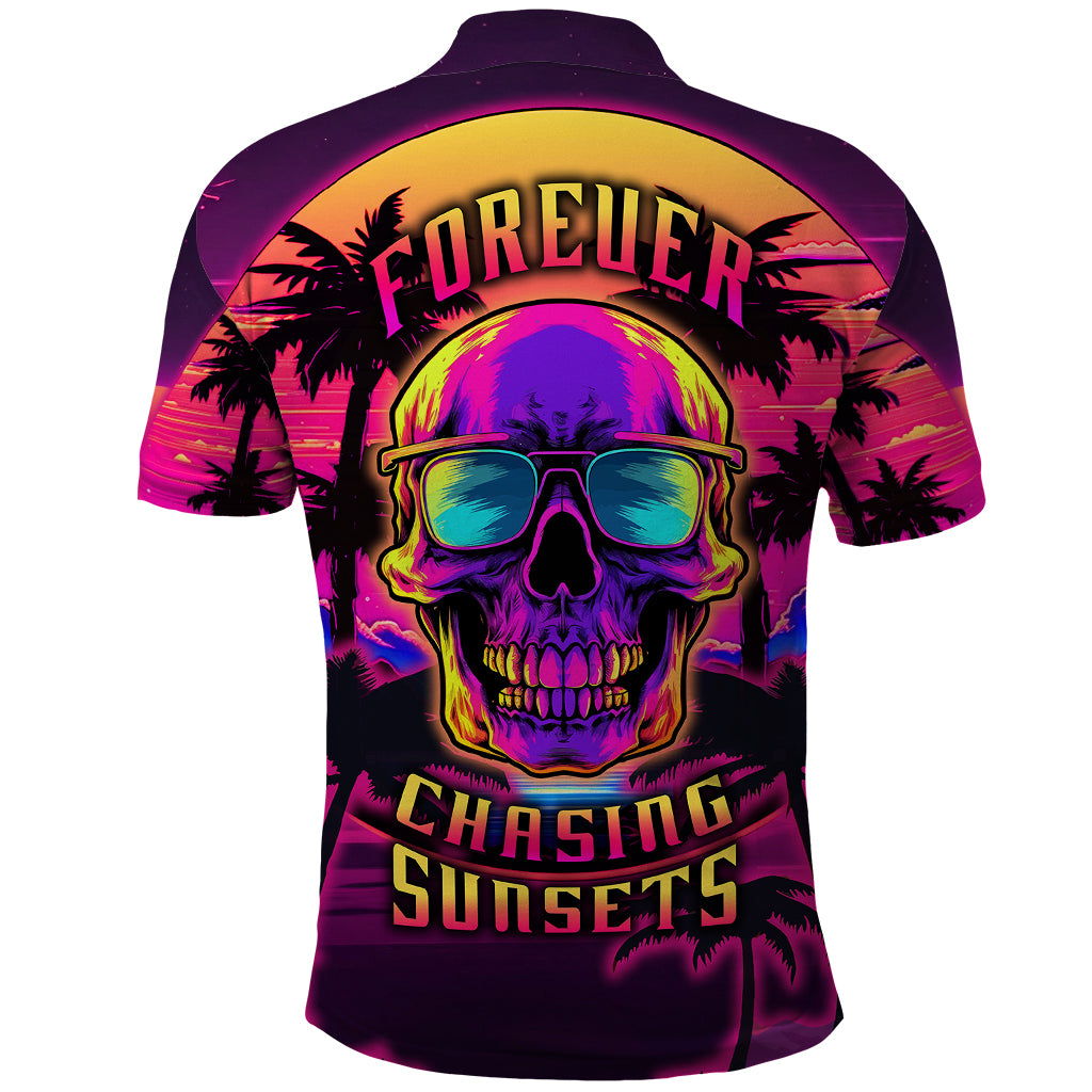 foreuer-chasing-sunsets-skull-polo-shirt