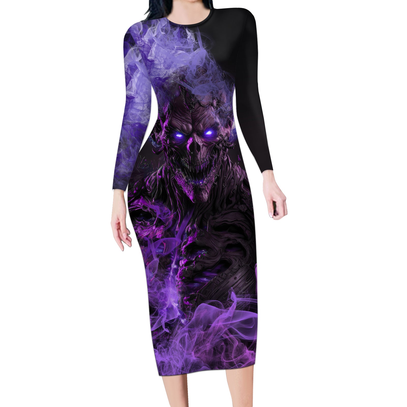 dont-test-the-monster-in-me-long-sleeve-bodycon-dress