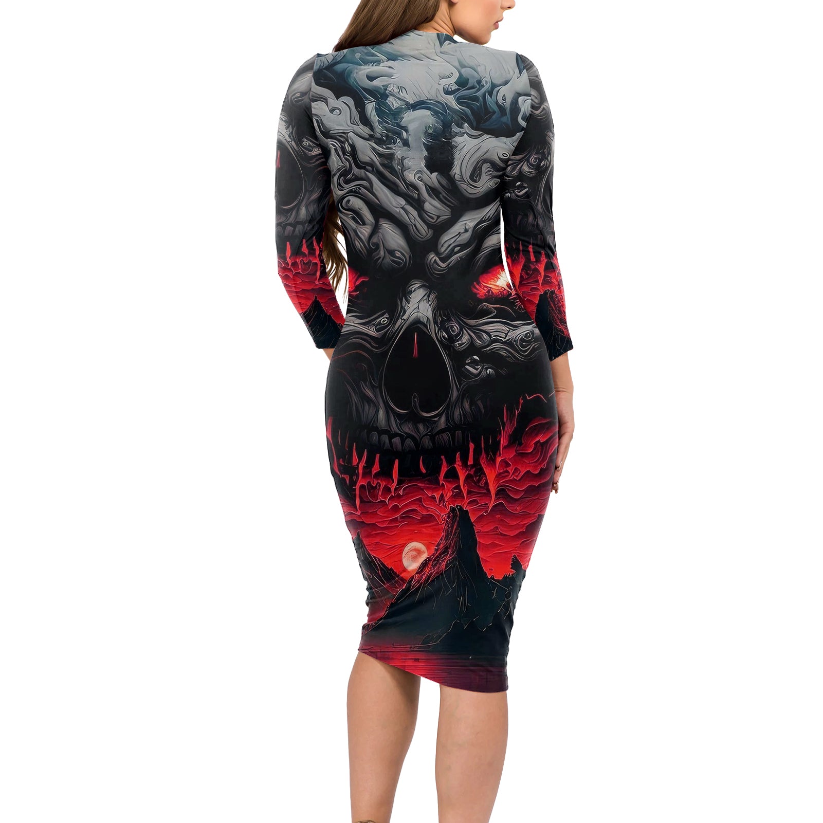 time-to-unleash-alittle-hell-long-sleeve-bodycon-dress