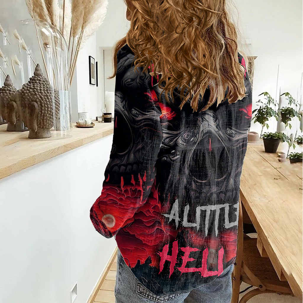 time-to-unleash-alittle-hell-women-casual-shirt