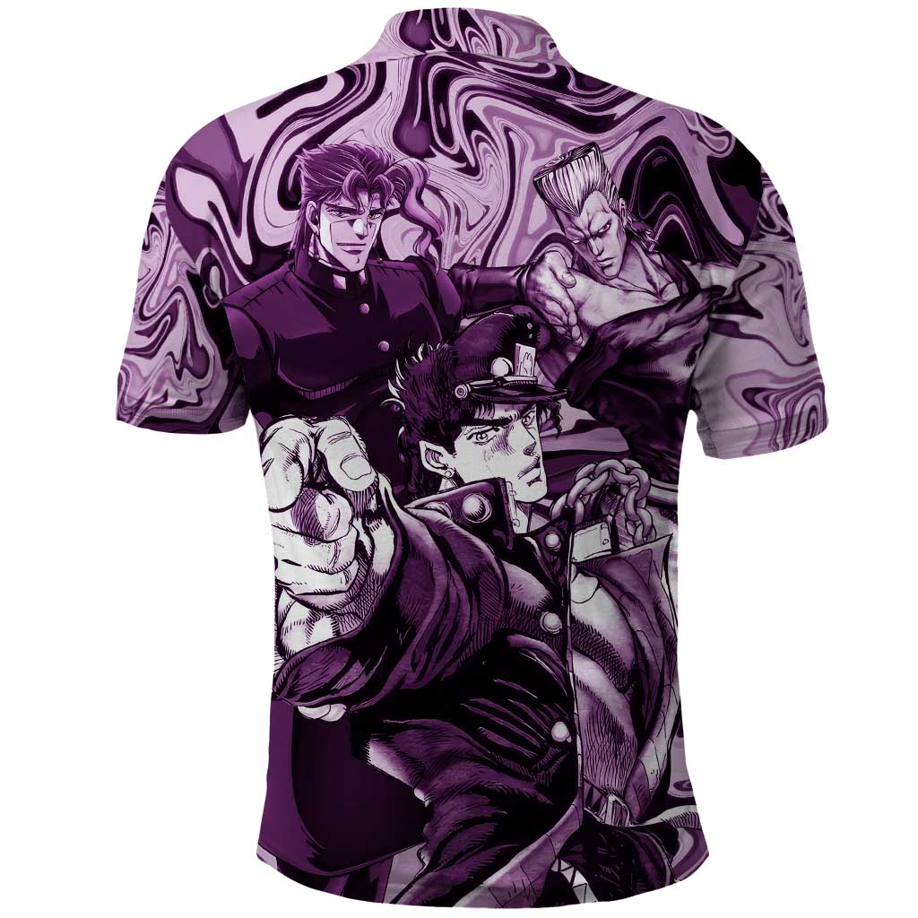 Lucid Stardust Crusaders Jojo’s Bizarre Adventure Polo Shirt Anime Mix With Mable Style