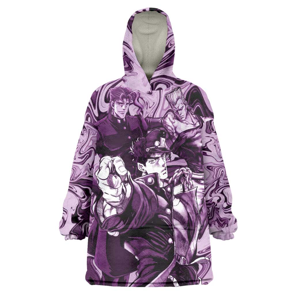 Lucid Stardust Crusaders Jojo’s Bizarre Adventure Wearable Blanket Hoodie Anime Mix With Mable Style