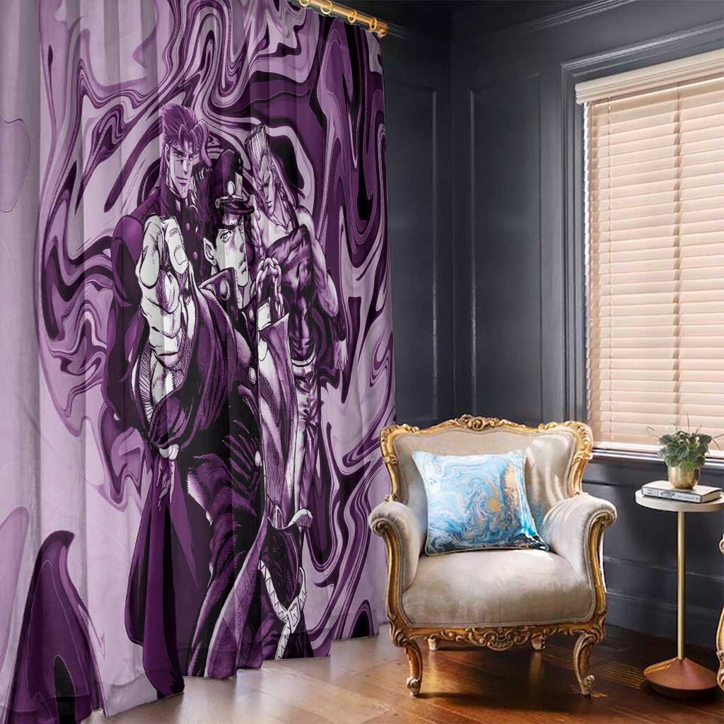 Lucid Stardust Crusaders Jojo’s Bizarre Adventure Window Curtain Anime Mix With Mable Style