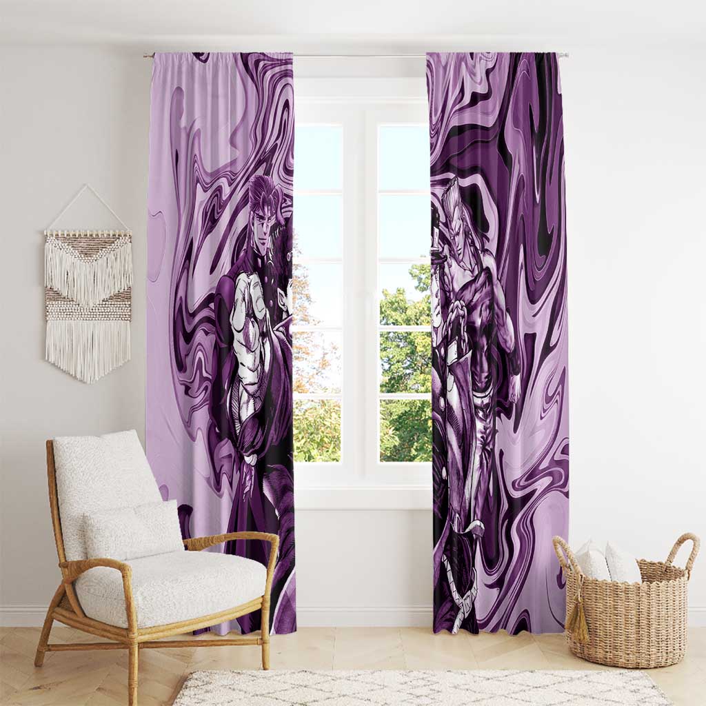 Lucid Stardust Crusaders Jojo’s Bizarre Adventure Window Curtain Anime Mix With Mable Style
