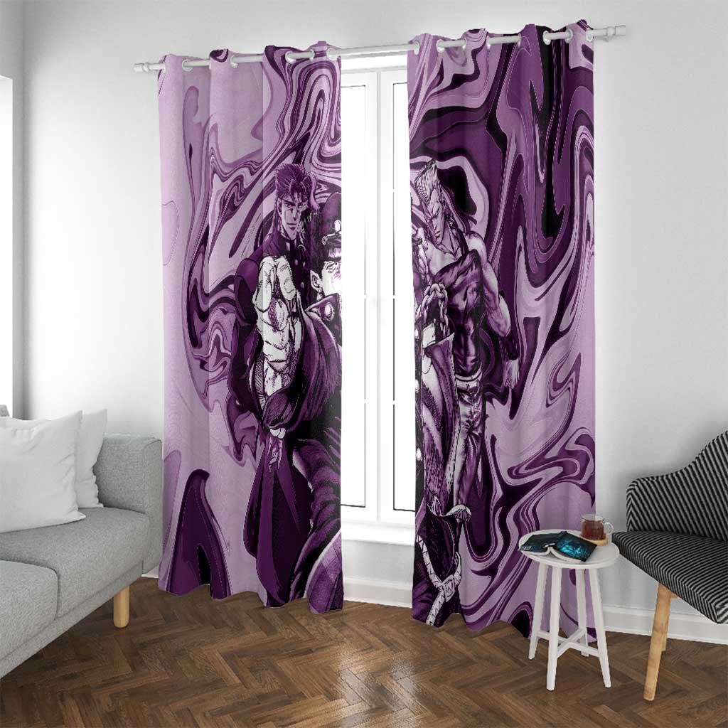 Lucid Stardust Crusaders Jojo’s Bizarre Adventure Window Curtain Anime Mix With Mable Style