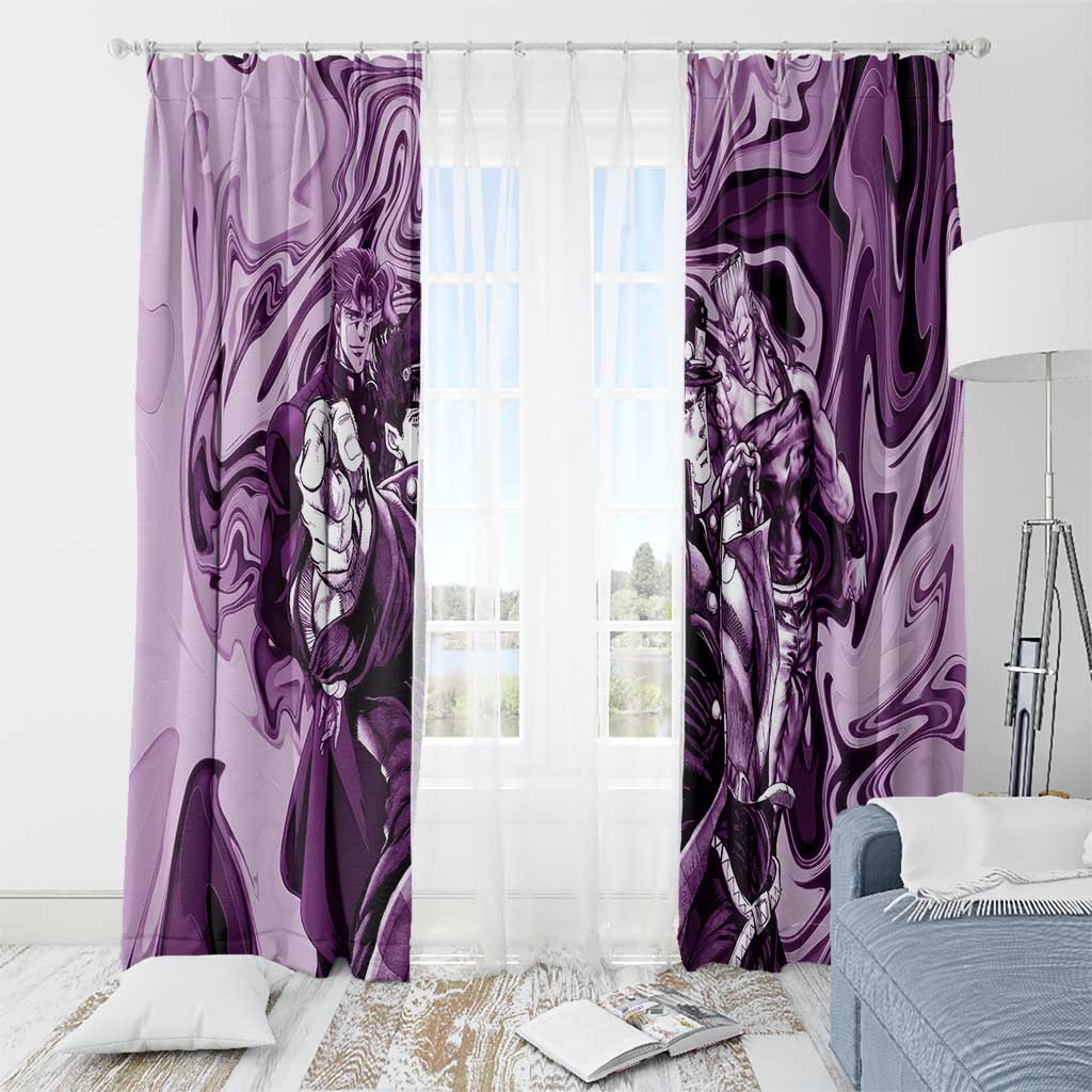 Lucid Stardust Crusaders Jojo’s Bizarre Adventure Window Curtain Anime Mix With Mable Style