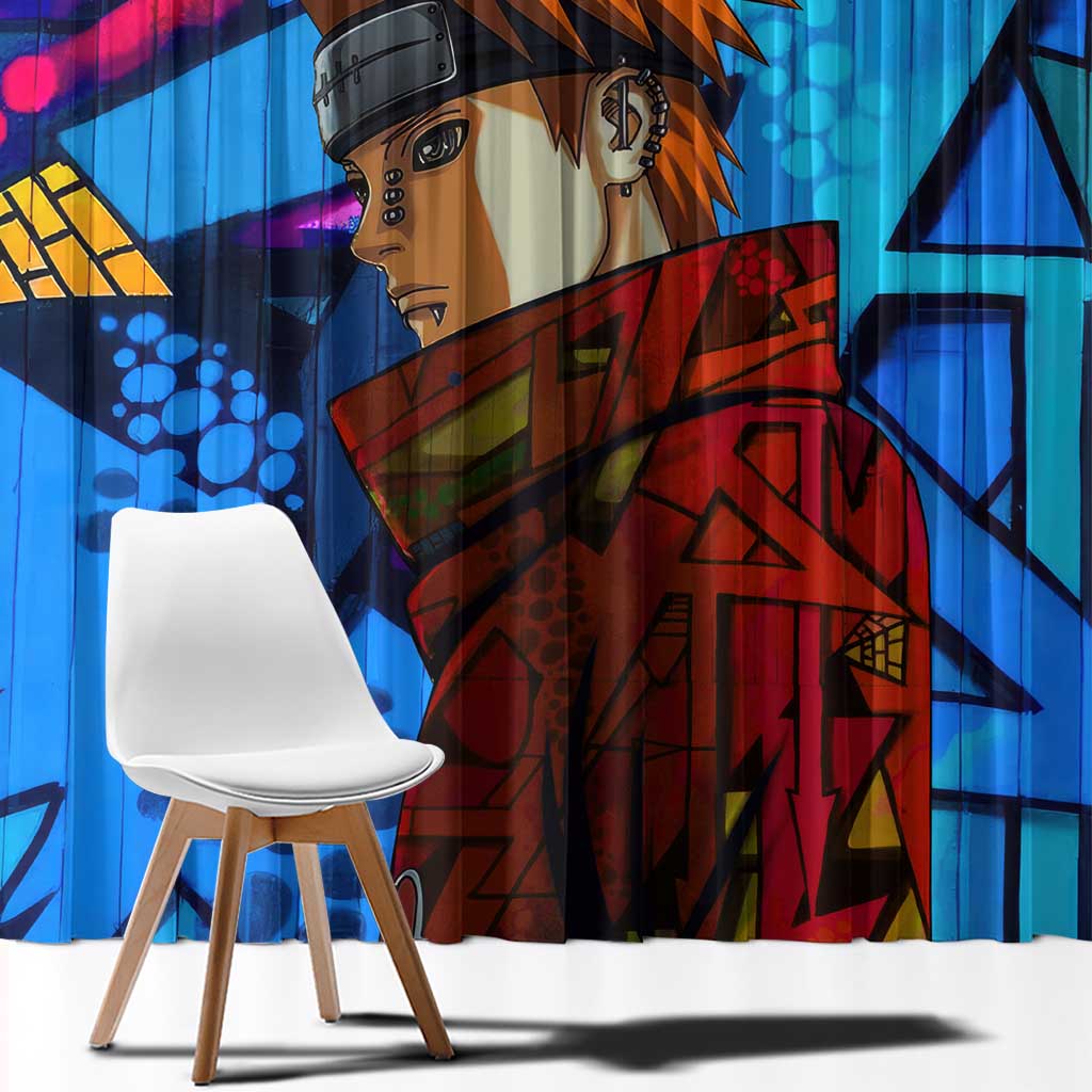 Naruto Akatsuki Urban Grafitti Pain Window Curtain Anime  Mix Abstract Style
